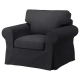 IKEA EKTORP (ИКЕА ЕКТОРП) — Чехол на кресло, Хилларед антрацит — фото 2