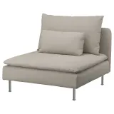 IKEA SÖDERHAMN (ИКЕА СЁДЕРХАМН) — Чехол на 1-местную секцию, Fridtuna светло-бежевый — фото 2