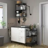 IKEA SKYDRAG (ИКЕА СКИДРАГ) — Светодиодная подсветка для столешницы/шкафа с датчиком, диммируемая, антрацит 40 см — фото 8