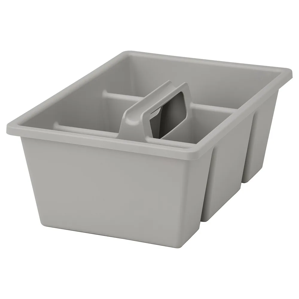 IKEA FÅNGGRÖDA (ИКЕА ФОНГГРЁДА) — Вкладыш с перегородками, светло-серый 35х24х14 см