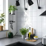 IKEA SKUGGRÖNA (ИКЕА СКУГГРЁНА) — Настенная подставка для растений, черный 54 см — фото 2