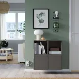 IKEA SKUGGRÖNA (ИКЕА СКУГГРЁНА) — Настенная подставка для растений, черный 54 см — фото 3