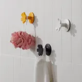 IKEA JORDBORR (ИКЕА ЙОРДБОРР) — Крючок самоклеящийся, снежинки/разноцветный — фото 4
