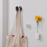 IKEA JORDBORR (ИКЕА ЙОРДБОРР) — Крючок самоклеящийся, снежинки/разноцветный — фото 5