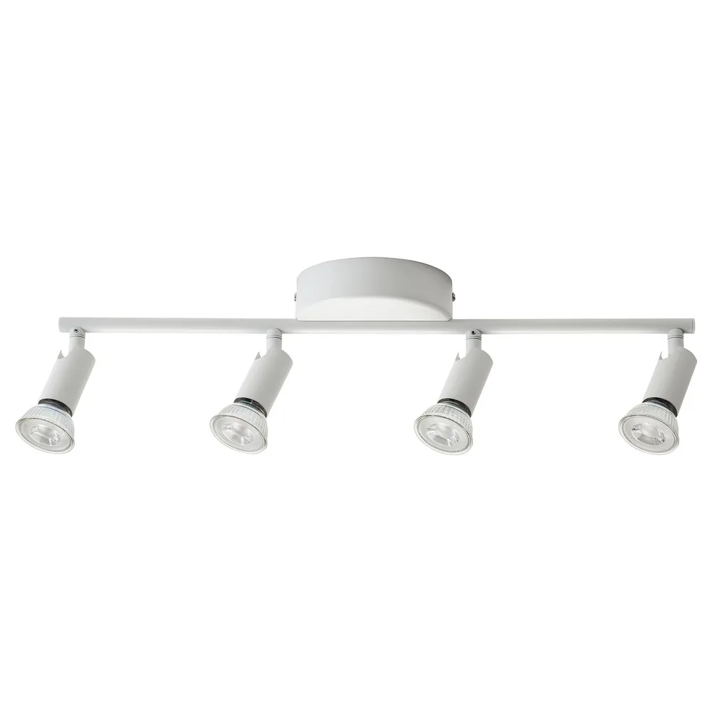 IKEA KRUSNATE (ИКЕА КРУСНАТЕ) — Потолочный светильник, 4 спота, белый