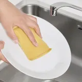 IKEA PEPPRIG (ИКЕА ПЕППРИГ) — Губка для мытья посуды, зелёный голубой/жёлтый — фото 4