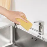 IKEA PEPPRIG (ИКЕА ПЕППРИГ) — Губка для мытья посуды, зелёный голубой/жёлтый — фото 5