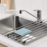 IKEA PEPPRIG (ИКЕА ПЕППРИГ) — Губка для мытья посуды, зелёный голубой/жёлтый — фото 6