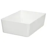 IKEA KUGGIS (ИКЕА КУГГИС) — Контейнер, белый 18x26x8 см — фото 1