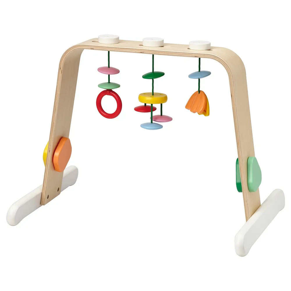 IKEA LEKA (ИКЕА ЛЕКА) — Стойка с игрушками, берёзовая фанера/разноцветная