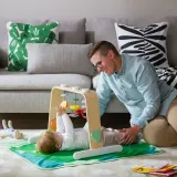 IKEA LEKA (ИКЕА ЛЕКА) — Стойка с игрушками, берёзовая фанера/разноцветная — фото 3