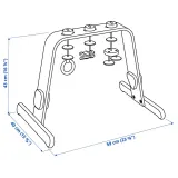 IKEA LEKA (ИКЕА ЛЕКА) — Стойка с игрушками, берёзовая фанера/разноцветная — фото 5