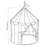 IKEA CIRKUSTÄLT (ИКЕА СИРКУСТЭЛТ) — Детская палатка, красная/синяя/белая — фото 6