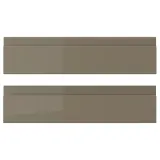 IKEA VOXTORP (ИКЕА ВОКСТОРП) — Фасад ящика — глянец тёмно-серо-коричневый 40x10 см — фото 1