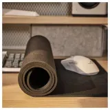 IKEA BRÄNNBOLL (ИКЕА БРЭННБОЛЛ) - Коврик для мыши игровой - чёрный/рисунок 90x40 см — фото 3