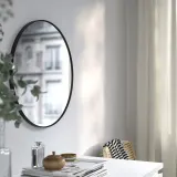 IKEA LINDBYN (ИКЕА ЛИНДБИН) — Зеркало, чёрное 50 см — фото 2