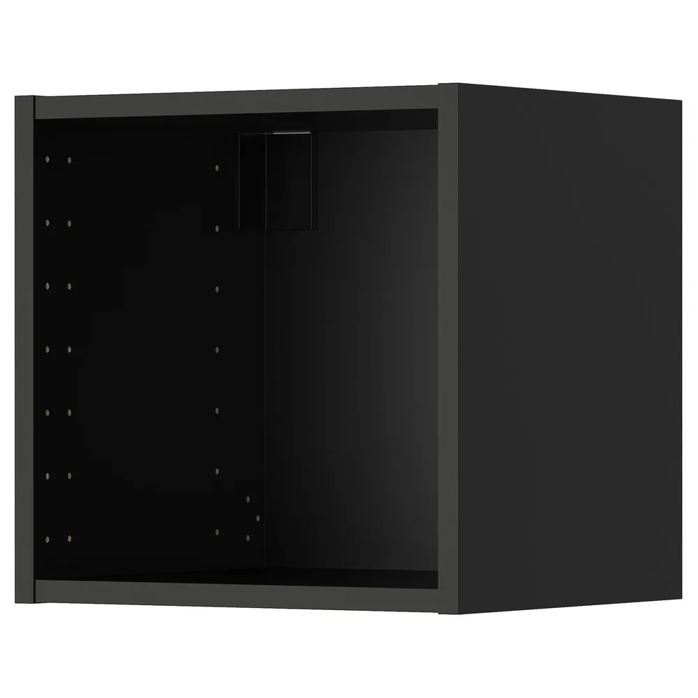 IKEA METOD (ИКЕА МЕТОД) — Шкаф навесной, чёрно-серый 40x37x40 см