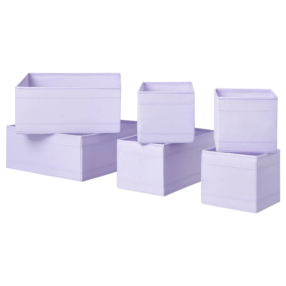 IKEA SKUBB (ИКЕА СКУББ) — Комплект коробок, 6 шт., сиреневый