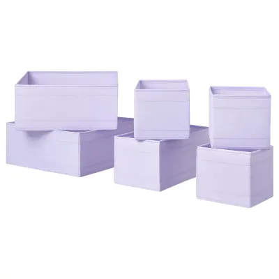 IKEA SKUBB (ИКЕА СКУББ) — Комплект коробок, 6 шт., сиреневый