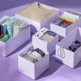 IKEA SKUBB (ИКЕА СКУББ) — Комплект коробок, 6 шт., сиреневый — фото 3