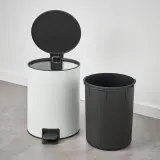IKEA TURRIDNING (ИКЕА ТУРРИДНИНГ) — Ведро для мусора, белый/антрацит 9 л — фото 5