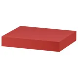 IKEA LACK (ИКЕА ЛАКК) — Полка настенная, красный 30x26 см — фото 1