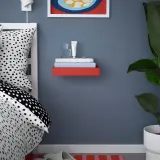IKEA LACK (ИКЕА ЛАКК) — Полка настенная, красный 30x26 см — фото 3