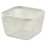 IKEA 365+ (ИКЕА 365+) — Корзина для продуктов, металл/белый 14x14x10 см — фото 1