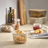IKEA 365+ (ИКЕА 365+) — Корзина для продуктов, металл/белый 14x14x10 см — фото 2