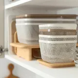 IKEA 365+ (ИКЕА 365+) — Корзина для продуктов, металл/белый 14x14x10 см — фото 5