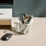 IKEA 365+ (ИКЕА 365+) — Корзина для продуктов, металл/белый 14x14x10 см — фото 7