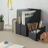 IKEA FJÄDERHARV (ИКЕА ФЙЭДЕРХАРВ) — Органайзер настольный, антрацит 16x16 см — фото 3
