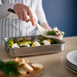 IKEA KNORRHANE (ИКЕА КНОРРХАНЕ) — Лопатка, светло-бежевый/антрацит 32 см — фото 2