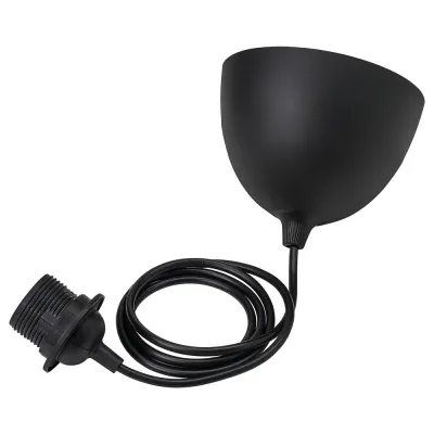 IKEA HAVSDJUP (ИКЕА ХАВСДЙУП) — Патрон с кабелем, чёрный 1.4 м