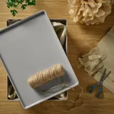 IKEA KUGGIS (ИКЕА КУГГИС) — Крышка, светло-серый 26x35 см — фото 2