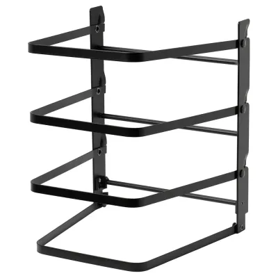 IKEA SVARTABBORRE (ИКЕА СВАРТАББОРРЕ) — Подставка для противней, складная чёрная 27x26x33 см