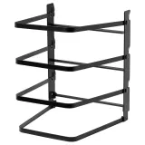 IKEA SVARTABBORRE (ИКЕА СВАРТАББОРРЕ) — Подставка для противней, складная чёрная 27x26x33 см — фото 1