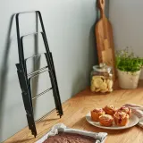IKEA SVARTABBORRE (ИКЕА СВАРТАББОРРЕ) — Подставка для противней, складная чёрная 27x26x33 см — фото 5