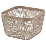 IKEA 365+ (ИКЕА 365+) — Корзина для продуктов, металл/светлый серо-коричневый 14x14x10 см — фото 1