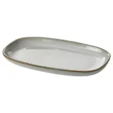 IKEA GLADELIG (ИКЕА ГЛАДЕЛИГ) — Тарелка, серый 20х13 см — фото 1