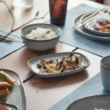 IKEA GLADELIG (ИКЕА ГЛАДЕЛИГ) — Тарелка, серый 20х13 см — фото 2