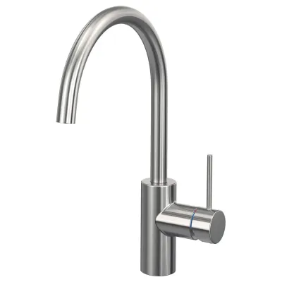 IKEA SALLSJÖN (ИКЕА САЛЛШЁН) — Смеситель кухонный с боковой рукояткой, стальной