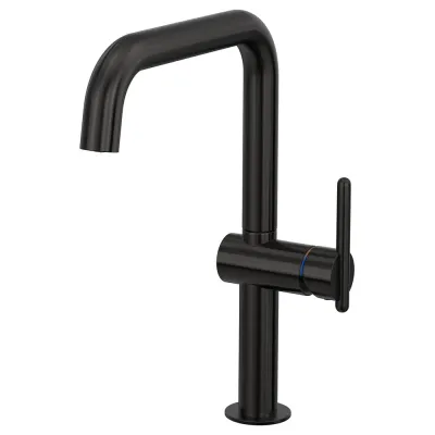 IKEA MÖRKASJÖN (ИКЕА МЁРКАШЁН) — Смеситель кухонный с боковой рукояткой, черный