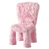 IKEA GREJSIMOJS (ИКЕА ГРЕЙСИМОЙС) — Чехол на детский стул, искусственный мех/розовый — фото 1