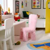IKEA GREJSIMOJS (ИКЕА ГРЕЙСИМОЙС) — Чехол на детский стул, искусственный мех/розовый — фото 4