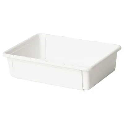 IKEA KACKLA (ИКЕА КАКЛА) — Раздвижной контейнер, белый 25-38х19 см