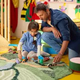 IKEA GREJSIMOJS (ИКЕА ГРЕЙСИМОЙС) — Мягкая игрушка, 3 шт., кот кролик/медведь разноцветный — фото 4