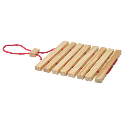 IKEA HALVNÄBB (ИКЕА ХАЛВНЭББ) — Подставка под горячее, раздвижная ярко-красный/сосна 16-32х20 см