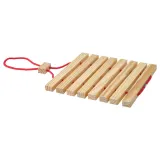 IKEA HALVNÄBB (ИКЕА ХАЛВНЭББ) — Подставка под горячее, раздвижная ярко-красный/сосна 16-32х20 см — фото 1