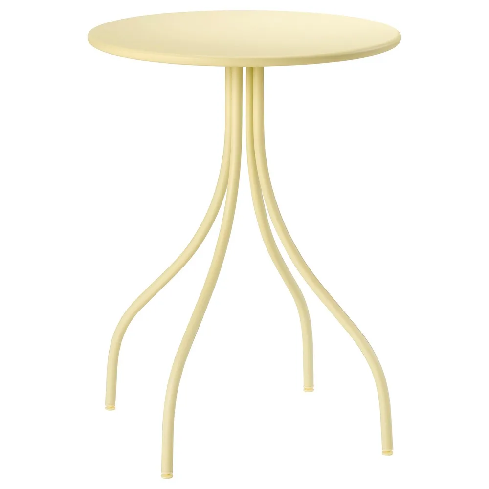 IKEA TÅNEBRO (ИКЕА ТОНЕБРО) — Столик, для дома и улицы/бледно-желтый 46 см